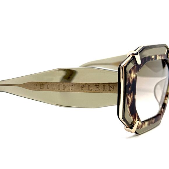 New! PHILIPP PLEIN Sunglasses Plein Supreme Star SPP098V Col.G61G, Authentic - Picture 8 of 13